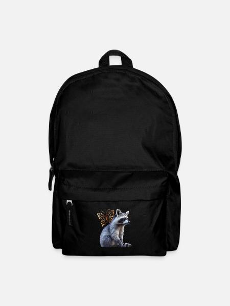 Waschbär - Rucksack - Schwarz