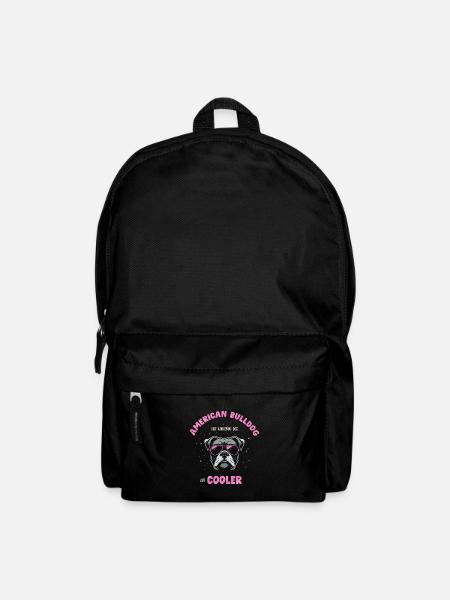 American Bulldog normal dog but cooler - pink - Rucksack - Schwarz
