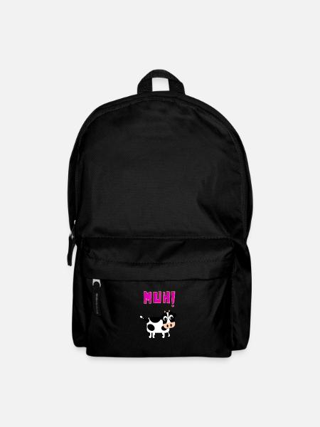 Kuh - Rucksack - Schwarz