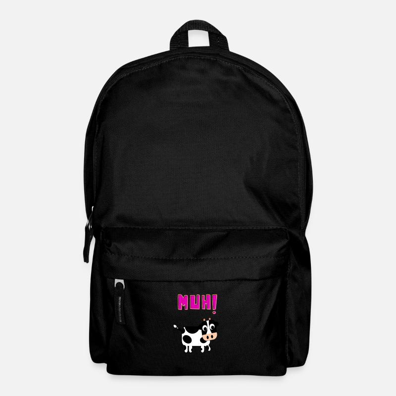Kuh - Rucksack - Schwarz