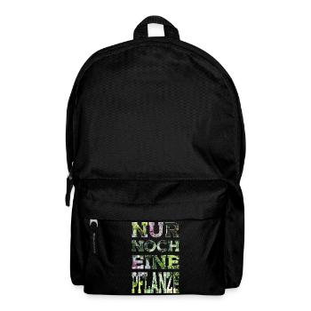 GARTEN ZIMMERPLANZE NUR NOCH EINE PFLANZE - Rucksack - Schwarz - Vorne
