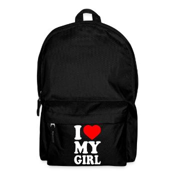 I love my girl - Rucksack - Schwarz - Vorne