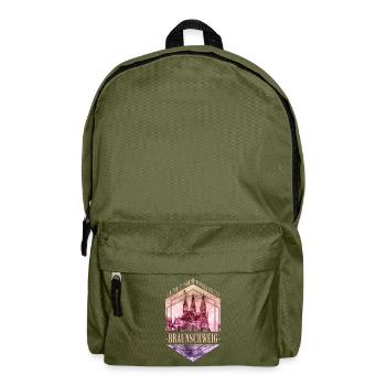 Braunschweig Germany City Skyline Home - Backpack - olive green - Front