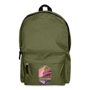 Dusseldorf Germany City Skyline Home Love - Backpack - olive green - Front