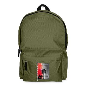 Dusseldorf Skyline TV Tower Germany City - Backpack - olive green - Front