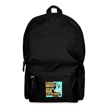 Ich bin nicht Komisch ich bin nur kreativer als du - Rucksack - Schwarz - Vorne