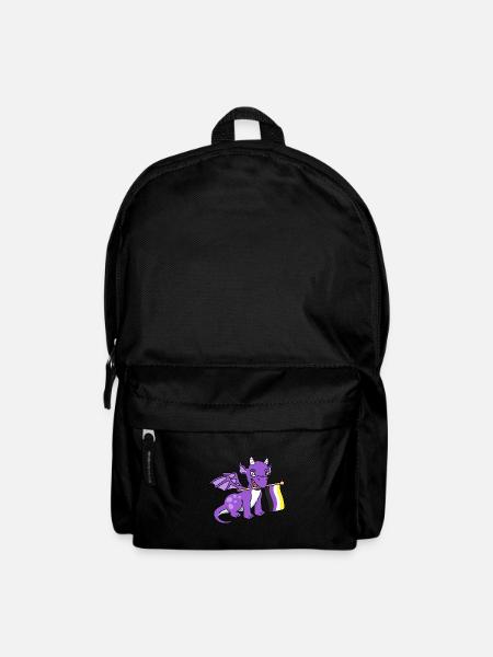 Nonbinary Pride Drache Nonbinary Pride - Rucksack - Schwarz
