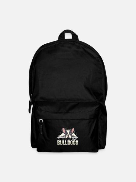 I just really love Bulldogs - Rucksack - Schwarz