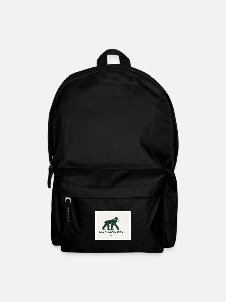 Mad Monkey Vintage Logo Illustration - Backpack - black