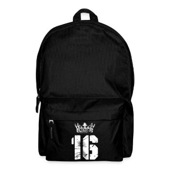 16 Number crown - Backpack - black - Front