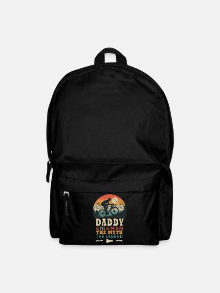 daddy cyclist la fégende vélo velo vélos - Rucksack - Schwarz