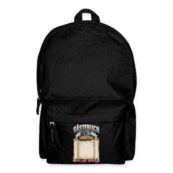 77. Geburtstag Gästebuch - Rucksack - Schwarz - Vorne