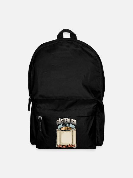 18. Geburtstag Gästebuch - Rucksack - Schwarz