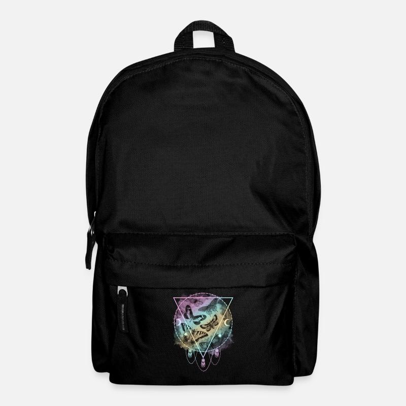 Bunte Schmetterlinge Pastel Goth - Rucksack - Schwarz