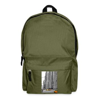 NYC Yellow Cabs Radio City - Rucksack - Olivgrün - Vorne