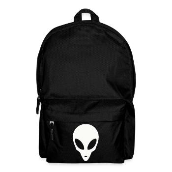 Silhouette of an alien head - Backpack - black - Front