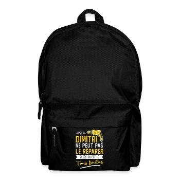 Si Dimitri ne peut pas le réparer on est foutus - Sac à dos - noir - Devant