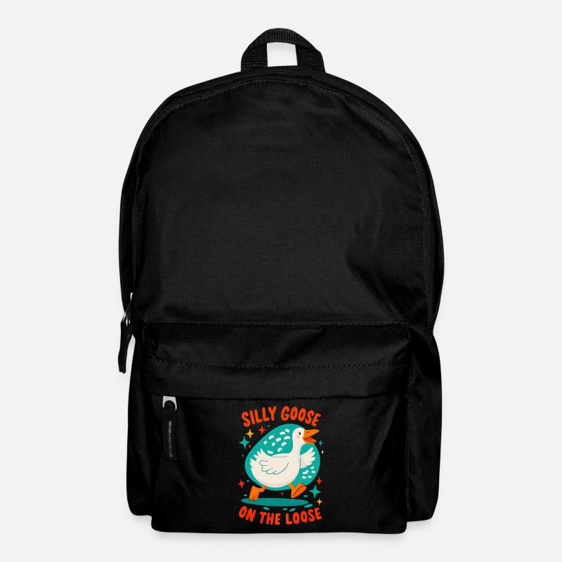 Oie idiote en liberté - Sac à dos - noir