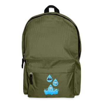 Drop of water - Backpack - olive green - Front