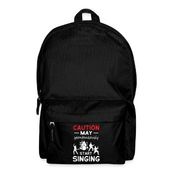 La prudence peut commencer à chanter - Sac à dos - noir - Devant