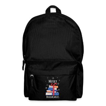 Merry Bookmas - Holiday Cheer for Book Lovers - Backpack - black - Front