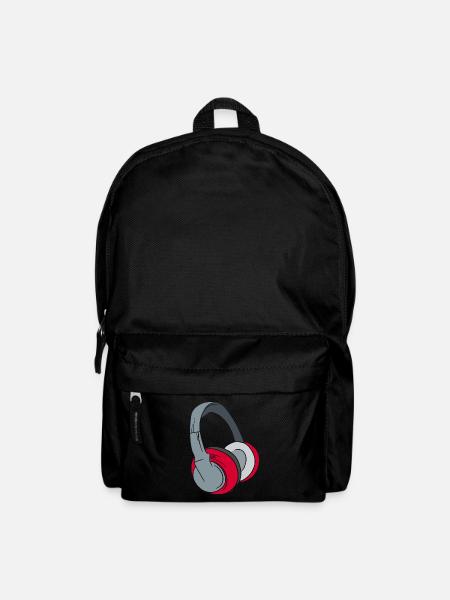 Kopfhörer - Musik Party Geschenk DJ - Rucksack - Schwarz