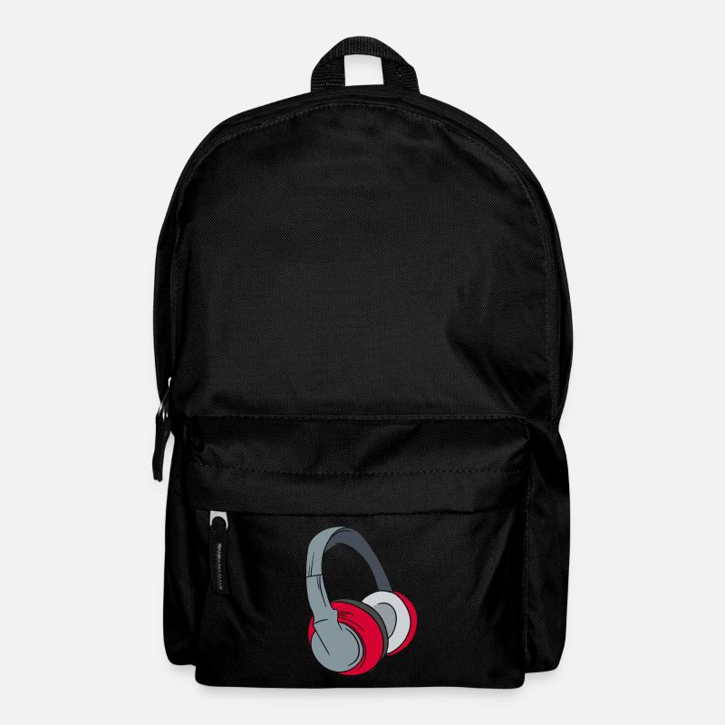 Kopfhörer - Musik Party Geschenk DJ - Rucksack - Schwarz