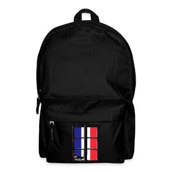 Drapeau France look usé drapeau français - Sac à dos - noir - Devant