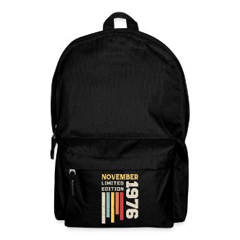 Novembre 1976 Cadeau Anniversaire - Novembre 1976 - Sac à dos - noir - Devant