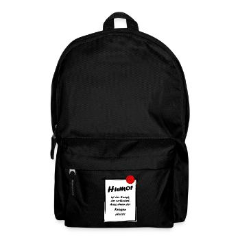 Humor Saying Sayings Jokes - Backpack - black - Front