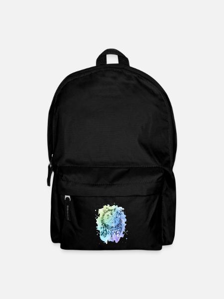 Watercolor dreamcatcher - Backpack - black