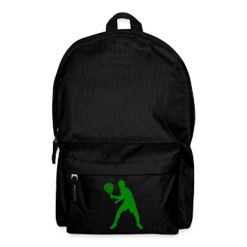 Padelspieler Silouhette - Rucksack - Schwarz - Vorne