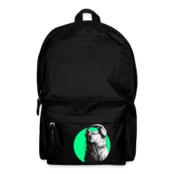 put your record on - Rucksack - Schwarz - Vorne