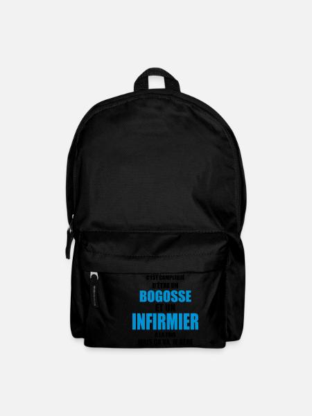 c'est compliqué d'être un bogosse et infirmier - Sac à dos - noir