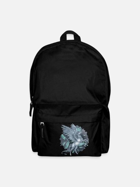 Pegasus with "Stain" background - Backpack - black