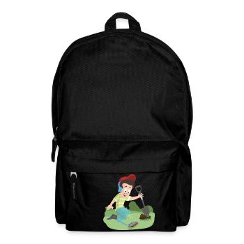 The treasure hunter metal detector is already glowing - Backpack - black - Front