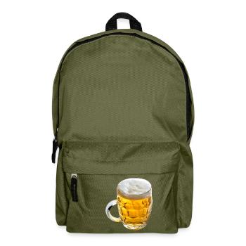 Verre à bière mug - Sac à dos - vert olive - Devant