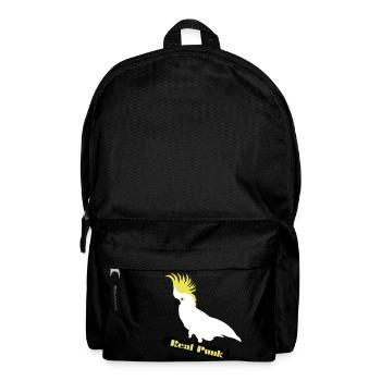 Real Punk, cockatoo, parrot, bird - Backpack - black - Front