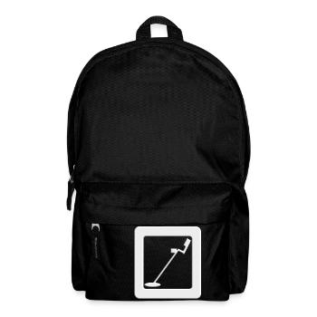 Symbol Metalldetektor zum Sondeln und Schatzsuche - Rucksack - Schwarz - Vorne