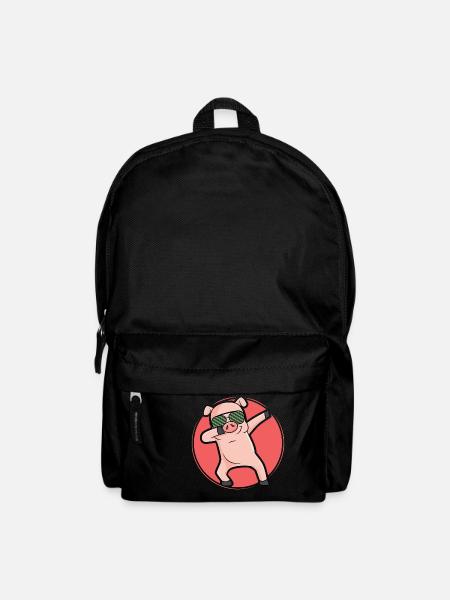 Dabbing Pic Schweinchen dab cool dance move - Rucksack - Schwarz