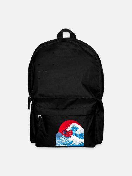 japan wave kanji - Rucksack - Schwarz