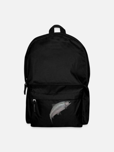 3D salmon - Backpack - black