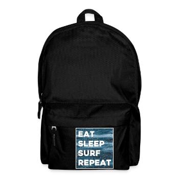 Eat Sleep Surf Repeat - Backpack - black - Front