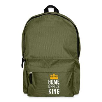 Home Office King Geschenkidee - Rucksack - Olivgrün - Vorne