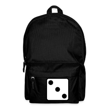 Würfel Symbol Design zum personalisieren - Rucksack - Schwarz - Vorne