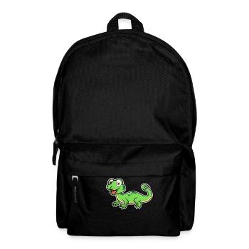 Cartoon Lizard Illustration - Rucksack - Schwarz - Vorne