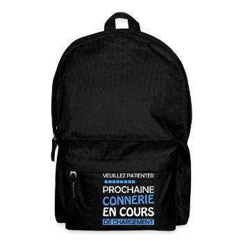 Veuillez Patienter Prochaine Connerie en Cours - Sac à dos - noir - Devant