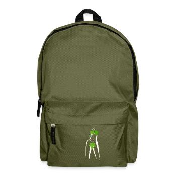 Abstrakte Eva - Rucksack - Olivgrün - Vorne