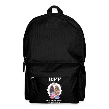 Freundschaftsherz Design mit Frauenfreundinnen - Rucksack - Schwarz - Vorne