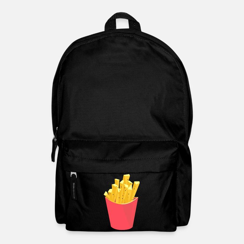 Abstrakte Kunst Pommes - Rucksack - Schwarz